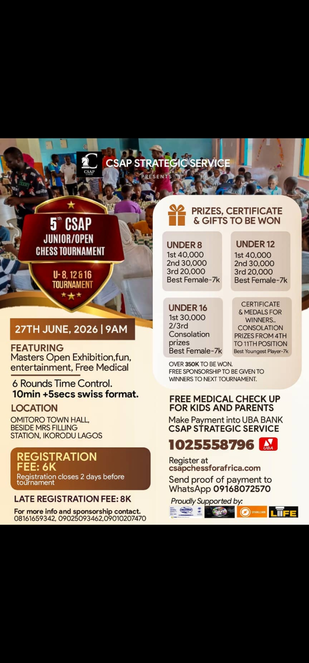 CSAP Tournament Details